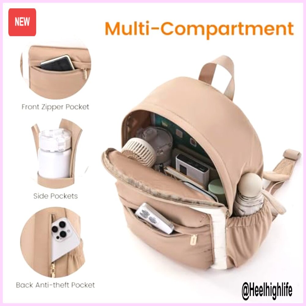 Mini Puffer Backpack Lightweight Daypack Anti-The… - image 5
